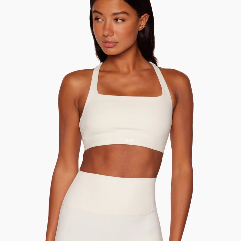 SET Active Luxform Racer Box Bra in Blanc